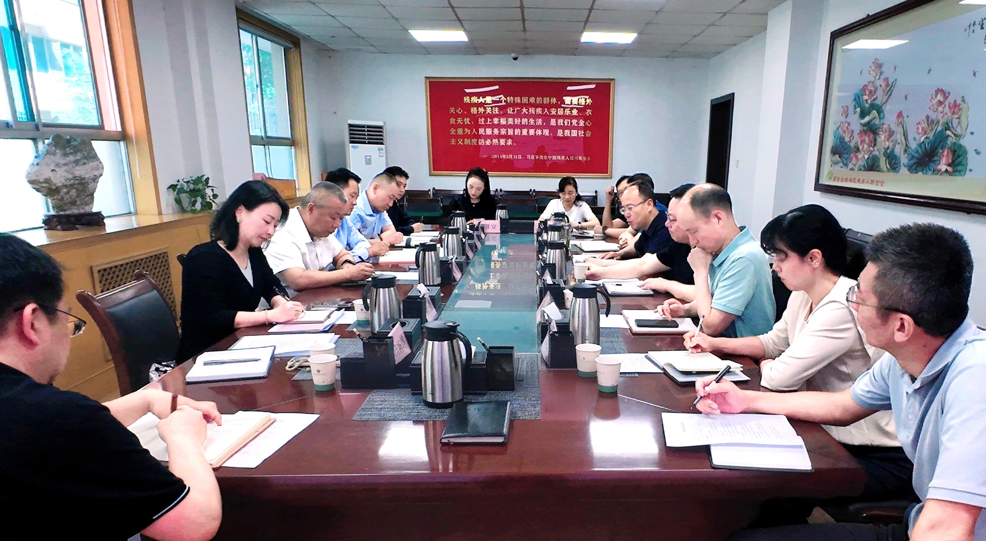 强盛一行赴西安市残疾人结合会发展专题调延转—共商残疾人康复养老事业发展，索求科技助残服务新模式