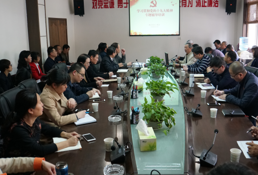 集团召开系统党组织书记进建十九大心灵专题培训会